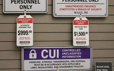 How Much Should CUI Signage Actually Cost? | CMMC Audit & CUI Supplies